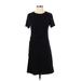 Gap Casual Dress - Wrap: Black Solid Dresses - Women's Size Small