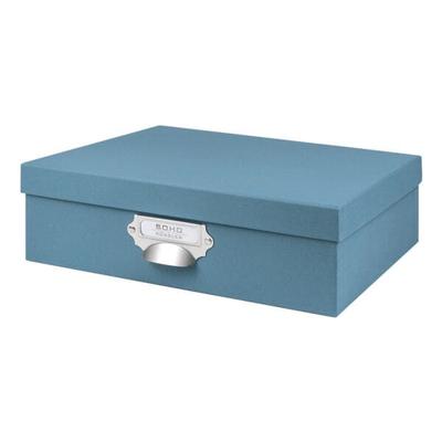 Rössler Ablagebox »S.O.H.O.« A4 Handarbeit blau, 33.7x10.5x25.5 cm
