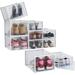 Foldable Storage Containe Plastic Shoe Storage Organizers Stackable Shoe Boxes Set
