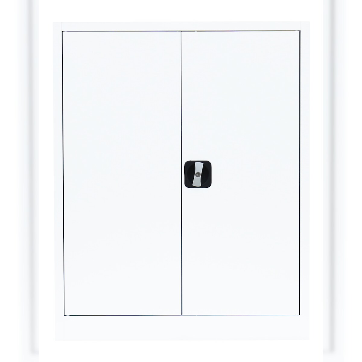 ClassiX Flügeltürenschrank, 1000 x 800 x 380 mm, signalweiß Image