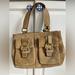 Coach Bags | Coach Beautiful Tan Suede Hand Bag | Color: Brown/Tan | Size: Os