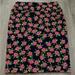 Lularoe Skirts | (2/$20) Xl Lularoe Cassie Floral Pencil Skirt | Color: Blue/Pink | Size: Xl