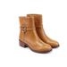 Tory Burch Shoes | Nib Tory Burch Miller Logo 45mm Bootie Boots Dark Tiramisu 6.5 | Color: Tan | Size: 6.5