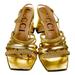 Gucci Shoes | Gucci Metallic Gold Sandals | Color: Gold | Size: 10.5