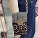 Michael Kors Bags | Michael Kors Carmen Sm Printed Calf Hair And Crocodile Embossed Faux Leather Bag | Color: Black/Gray | Size: Small