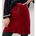Anthropologie Skirts | Anthropologie Connie Velvet Mini Skirt - 16 - Wine - Nwt | Color: Red | Size: 16