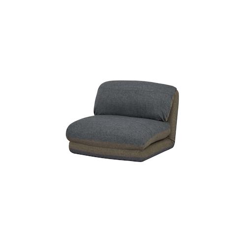 Schlafsessel HWC-E68, Schlafsofa Funktionssessel Klappsessel Relaxsessel, Stoff/Textil ~ khaki/dunkelgrau