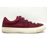 Converse Shoes | Converse Burgundy Canvas Casual Lace Up Sneakers Shoes Women's 8.5 | Color: Red | Size: 8.5