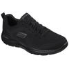 Sneaker SKECHERS "SUMMITS", Herren, Gr. 44, schwarz, Textil, sportlich, Schuhe, mit gepolstertem Schaftrand, Freizeitschuh, Halbschuh, Schnürschuh