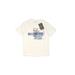 FLOW SOCIETY Short Sleeve T-Shirt: White Solid Tops - Kids Boy's Size X-Small