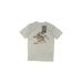 FLOW SOCIETY Short Sleeve T-Shirt: Gray Solid Tops - Kids Boy's Size X-Small