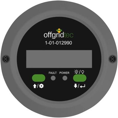 Spannungswandler OFFGRIDTEC "Remote Meter für PSI-Pro Spannungswandler", schwarz (schwarz, grau), H:1,94cm, Kunststoff, 