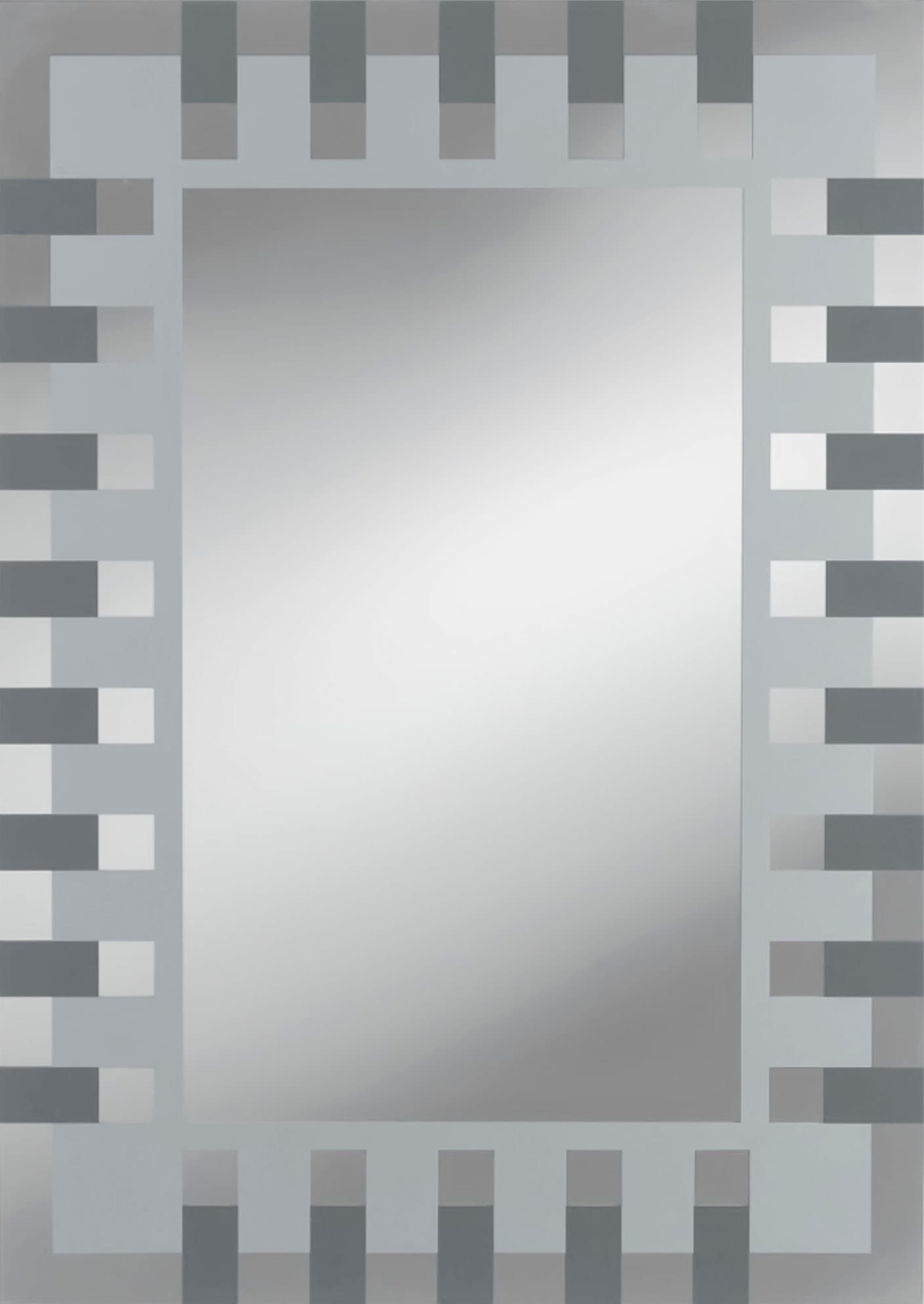 Badspiegel JOKEY "Enzo", silber (silberfarben), Spiegelglas, Spiegel, Badspiegel, 50x70cm