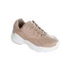 Sneaker ATHLECIA "CHUNKY Leather Trainers", Gr. 37, beige (nude), Leder, casual, Schuhe, im sportlichen Style