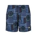 Badeshorts URBAN CLASSICS "Herren Pattern Swim Shorts" Gr. XL, US-Größen, blau (navy bandana aop) Herren Badehosen Badeshorts