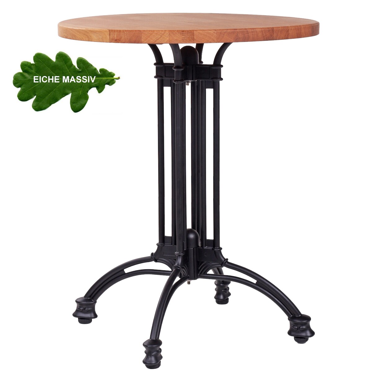 pemora Tisch Gastronomie Bistrotisch LUGANO Eiche Ø 60 cm - 26 mm stark Image