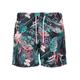 Badeshorts URBAN CLASSICS "Herren Pattern Swim Shorts" Gr. 5XL, US-Größen, bunt (dark flower aop) Herren Badehosen Badeshorts