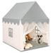 Costway Kids Large Play Castle Fairy Tent with Mat-Beige