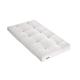 Futon coton + mousse mémoire anti-taches ecru 90x200