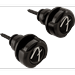 Fender F Logo Black Guitar Infinity Strap Locks Model #0990818606 - Straplocks