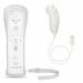 Remote Controller Motion Plus for Nintendo Wii /Wii U Console Video Gaming with for Nunchuck White