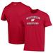 Men's Under Armour Red Wisconsin Badgers Wrestling Arch Over Performance T-Shirt