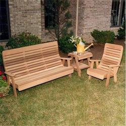 Creekvine Designs WRF1120COLCVD Cedar Twin Ponds Bench & Chair Collection