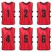 6PCS Kid s Football Pinnies Quick Drying Soccer Jerseys Youth Sports Scrimmage Basketball Team Training Numbered Bibs Practice Sports Vest