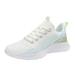 fvwitlyh Women Sneakers Womens White PU Leather Sneakers Low Top Tennis Shoes Casual Walking Shoes