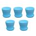 5PCS Plastic Planters Indoor Flower Plant Pots Mini Flower Seedlings Nursery Pot/Planter/Flower Pot with Pallet Modern Decorative Gardening Containers