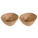 2PCS Hanging Basket Coco Liners Replacement 100% Natural Round Coconut Coco Fiber Planter Basket Liners for Hanging Basket Flowers/Vegetables