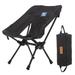 Heavy Duty Travel Camping Chair Folding Stool Armchair Back Rest Chair Portable Outdoor Children Seat for Kids Fishing Hiking Barbecue Black
