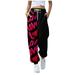 YDKZYMD Small Womens Red Sweatpants Valentine s Day Drawstring Cinch Bottom Baggy Pants Comfy Character Fall Women Sweatpants Set Hoodie with Pockets Elastic Waist Jogger Pants