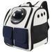 Pet Carrier Backpack Space Ventilated Puppy Kitten Knapsack Tote for Sightseeing Travel Hiking White