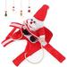 Christmas Pet Clothes Running Santa Dog Costume Funny Dog Costume Dressing up Xmas Party Dog Cat Outfits for Small Large Dogs Pet