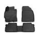 OMAC Floor Mats Fits Pontiac Vibe 2009-2010 Front & 2nd Row Seat 3D Liner Set All Weather Custom Fit Heavy Duty Black