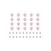 Uxcell Pearl Rivet Studs Kit 8mm Pearl Rivets Faux Pearls Rivets Pink 50 Set