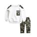 Teen Kids Baby Boys Letter Tracksuit Camouflage Tops Pants 2PCS Outfits Set