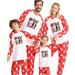 Dadaria Family Christmas Pajamas Matching Sets Parent-child Warm Christmas Set Printed Home Wear Pajamas Two-piece Dad Set Red Men M