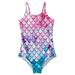 2-9T Toddler Little Girls One Piece Swimsuits Mermaid Beach Swimwear Bathing Suit for Beach Wear UPF 50+