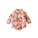 hirigin Newborn Baby Girls Shirt Jumpsuits Floral Printed Casual Long Sleeves Romper for Infant Toddler