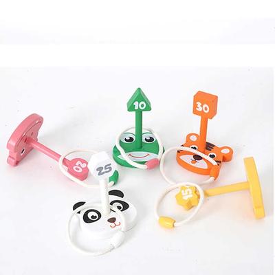 Anthropologie Toys | Animal Ring Montessori Educational Stacking Wooden Toy For Kids | Color: Green/Orange | Size: 36 Months +