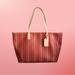 Coach Bags | Coach Legacy Weekend Ticking Stripe Tote | Color: Orange/Pink | Size: Approximately L 16.5 X W 6.5 X H 10 Inches