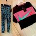 Nike Matching Sets | Girls Nike Leggings Set | Color: Green/Pink | Size: Lg