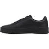 Sneaker PUMA "CARINA L", Gr. 37,5, schwarz (puma schwarz, puma schwarz, puma team gold), Leder, Leder, sportlich, Schuhe