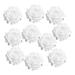 10 Pieces Handmade Large Artificial Silk Flower Buds Ball for Wedding Decoration white A:white