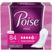 Poise Incontinence Pads for Women Maximum Absorbency Long 84 Count (2Packs of 42) (Packaging May Vary)