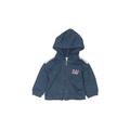 Baby Gap Zip Up Hoodie: Blue Print Tops - Size 12-18 Month