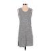 J.Crew Factory Store Casual Dress - Shift: Gray Marled Dresses - Women's Size 2X-Small