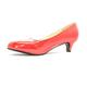 Gizelle Damen Kitten-Heel Pumps, rotes Leder, 47 EU